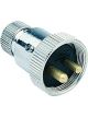 Hella Plug 2 Pin Polarised 12V 22A Chrome Plated Brass
