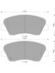 Bosch Brake Pad Front Set For Hyundai Accent,I30,I40,Elantra Lantra DB2240BL)