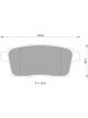Bosch Brake Pad Rear Set For Mazda Cx7 Cx9