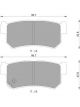 Bosch Brake Pad Rear Set SsangYong Actyon,Kyron Korando,Rexton,Stavic