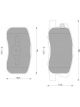 Bosch Brake Pad Front Set Mitsubishi Colt Rg 4A91 1.5L 09/2004-05/2010