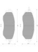 Bosch Brake Pad Front Set For Liberty Outback Forester Legacy Tribeca