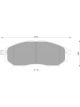 Bosch Brake Pad Front Set Navara 350Z Dualis Pathfinder Murano Koleos