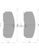 Bosch Brake Pad Front Set Honda Accord, Euro Civic Odyssey Legend