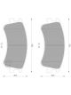 Bosch Brake Pad Front Set For Mazda 6 Gg Gy