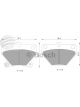 Bosch Brake Pad Rear Set For Corolla Prius Yaris Sprinter Celica Terc…