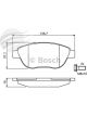 Bosch Brake Pad Front Set Citroen C3,4 Berlingo Xsara Peugeot