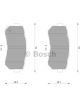 Bosch Brake Pad Rear Set For Hyundai I20, I30, I45, Ix35 Tucson