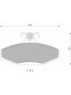 Bosch Brake Pad Rear Set Commodore Vb-VS Falcon Au1 Fairlane,Ltd Lexen