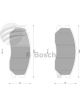 Bosch Brake Pad Front Set Holden Captiva 2.0Td,2.4,3.2L 10/2006-On