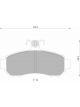 Bosch Brake Pad Front Set Lancer Magna Verada