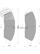 Bosch Brake Pad Front Set For Nissan Tiida C11 Micra Almera