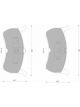 Bosch Brake Pad Front Set Ford Falcon Ea-El,Au1 Xg Fairlane