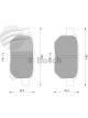 Bosch Brake Pad Rear Set For Corolla,Prius,Yaris Rukus Suzuki Swift Lexus