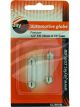 Jaylec Pack 2 Festoon Globe 12V 5W Sv8.5 35mm X 10.5mm Blister Pk