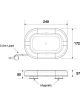 Jaylec LED Mini Lightbar 12/24V Magnetic Mount [ref Narva 85012A]