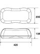 Britax LED Amber Mini Lightbar 10-30V Perm Mount Clear Lens Rotating &