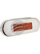 Autolamps LED Amber Side Marker Lamp 12/24V 3 Leds S/Steel Amber Lens