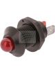 Jaylec LED Pilot Lamp 12V Red Flashing, Ip67 Reverse Polarity Protected