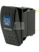 Jaylec Switch Rocker On Off 12/24V 20A @ 12V Beacon Symbol Blue LED