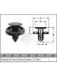 Jaylec Pack 100 Automotive Fastener For Toyota Black Plastic