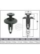 Jaylec Pack 100 Automotive Fastener Universal Black Plastic