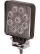Jaylec LED Square Worklamp Spot Beam 10-30V 27 W 9 Leds Black Abs