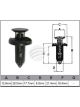 Jaylec Pack 10 Automotive Fastener Honda Black Plastic