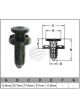 Jaylec Pack 10 Automotive Fastener Universal Black Plastic