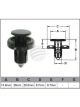 Jaylec Pack 10 Automotive Fastener Universal Black Plastic