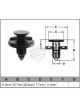Jaylec Pack 10 Automotive Fastener For Nissan Black Plastic