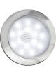 Autolamps Round LED Interior Lamp 12V 15 Led's Chrome 290mm Cable Blst Pk