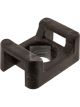 Jaylec Pack 100 Black Cable Tie Screw Mount Base 6mm with 9mm Max Tie