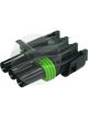 Delphi Pck 5 Connector Housing 3 Way Female Weatherpack Wp-3P5 12015793