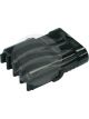 Delphi Pack 5 Connector Housing 4 Way Male Weatherpack Flat Wp-4S4