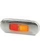 Hella Pack 16 LED Side Marker Lamp Amber/Red 12/24V S/Stl Flush Mount