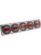Autolamps LED Stop/Tail/Indicator Lamp Maxilamp 12/24V Black Chrome