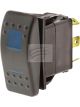 Jaylec Switch Rocker Sealed Mom On/Off/Mom On 12/24V 20A Blue LED