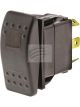 Jaylec Switch Rocker Sealed Mom On/Off/Mom On 12/24V 20A Red LED