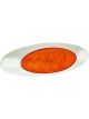 Autolamps LED Amber Indictor Side Marker Lamp 12/24V White Housng 10cm