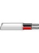 Tycab 10mm2 TWin Core Battery Cable Red Black w/ Clear Sheath 50M Fig8