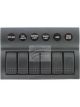 Jaylec LED Switch Rocker Panel 6 Way 6 X On/Off Prewired Circuit Breaker
