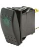 Jaylec Switch Rocker Sealed On Off 12/24V 20A @ 12V 10A @24V Green LED