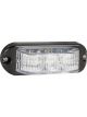 Autolamps Red LED Emergency Lamp 12/24V Black 18cm Lead 12 Patts