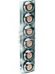 Autolamps 2 LED Amber Track Air Cleaner Lamps 12V Clear Lens S/Stl Bkt