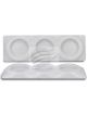 Autolamps White Triple Housing For 102 Series Lamps Bulk Pack