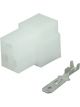 Jaylec Pack 10 Qc Connector Housing w/ Terminals Male 3 Way No Locking