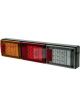 Hella Jumbo LED Triple Combo Lamp 12/24V Stop/Tail/Ind/Reverse 2M Lead