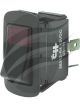 Cole Hersee Rocker Switch On/Off Red Illum 12V 25Amp 3 Blade Terminal