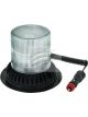 Britax LED Amber Beacon 10-30V 30W Clear Lens Magnet Mount 3 Strobe